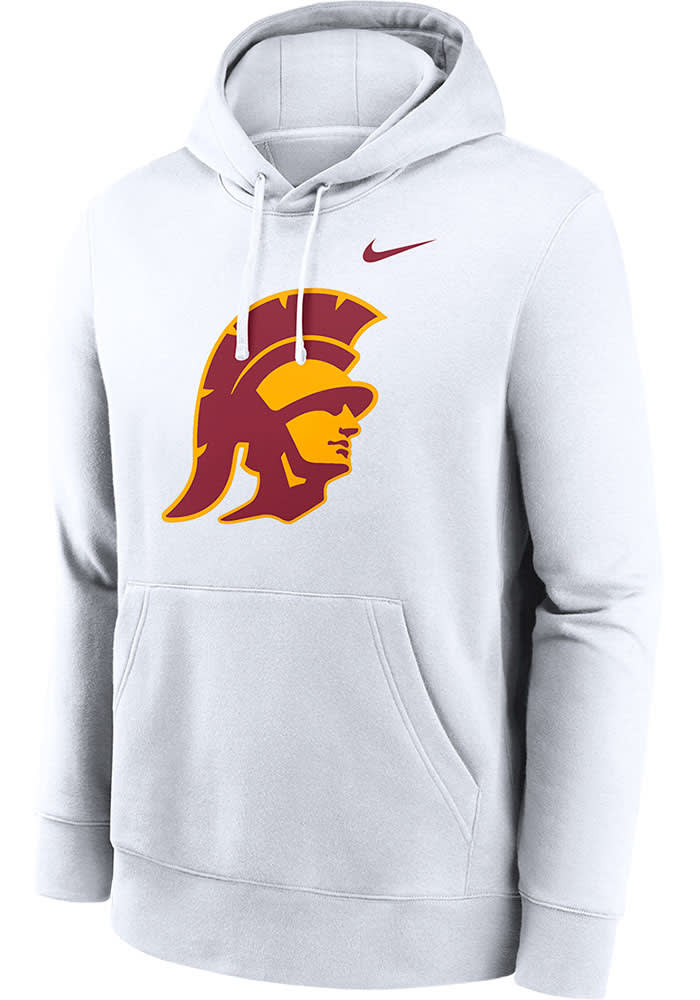 Nike Mens White USC Trojans Alternate Logo Hoodie