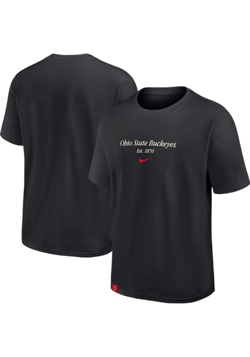 Nike Ohio State Buckeyes Black Max 90 Short Sleeve T Shirt