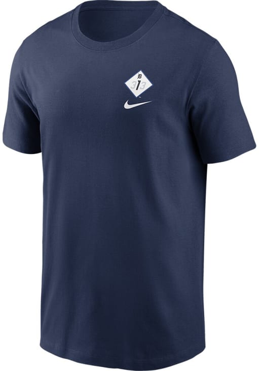 Nike Detroit Tigers Navy Blue City Connect Short Sleeve T Shirt