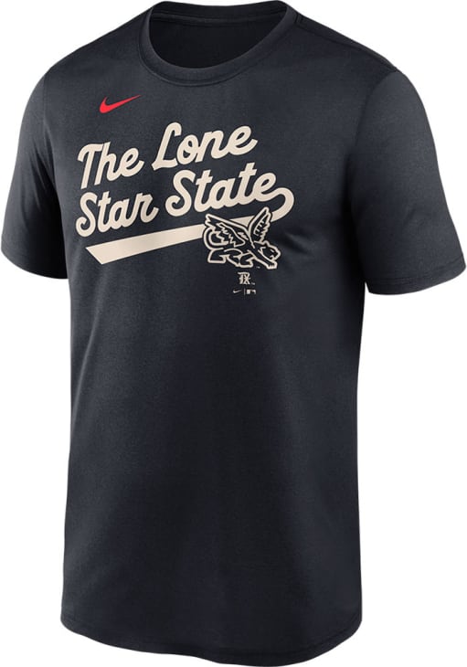 Nike Texas Rangers Navy Blue City Connect Short Sleeve T Shirt