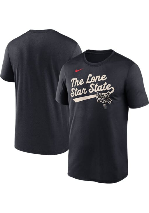 Nike Texas Rangers Navy Blue City Connect Short Sleeve T Shirt