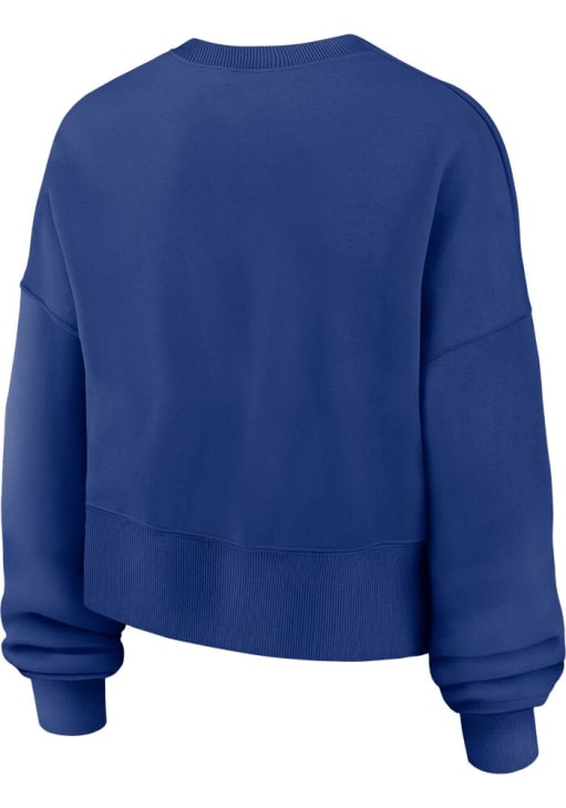 Nike Chicago Cubs Womens Blue Fangear Crew Sweatshirt