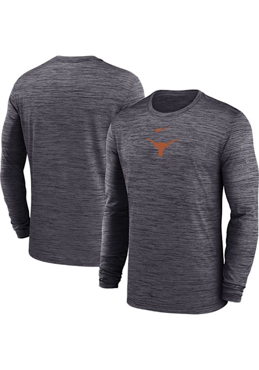 Nike Texas Longhorns Black Sideline Velocity Long Sleeve T-Shirt