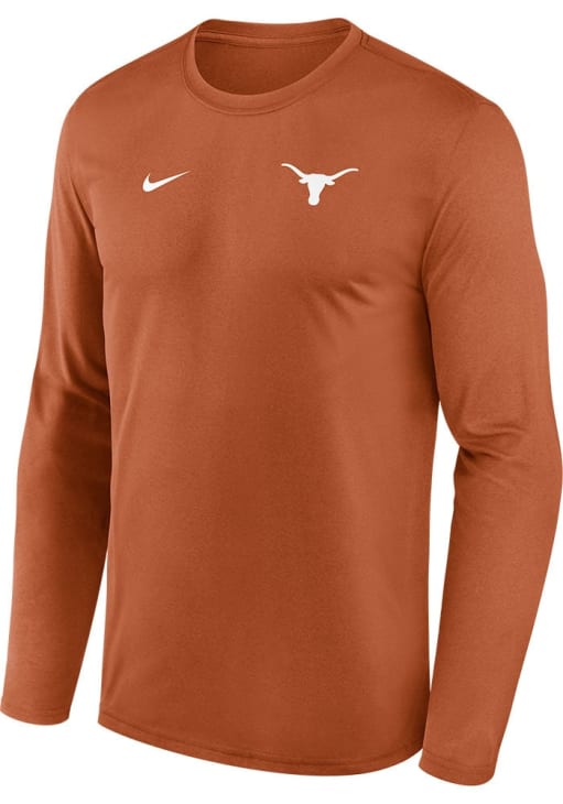 Nike Texas Longhorns Burnt Orange Sideline Legend Long Sleeve T-Shirt