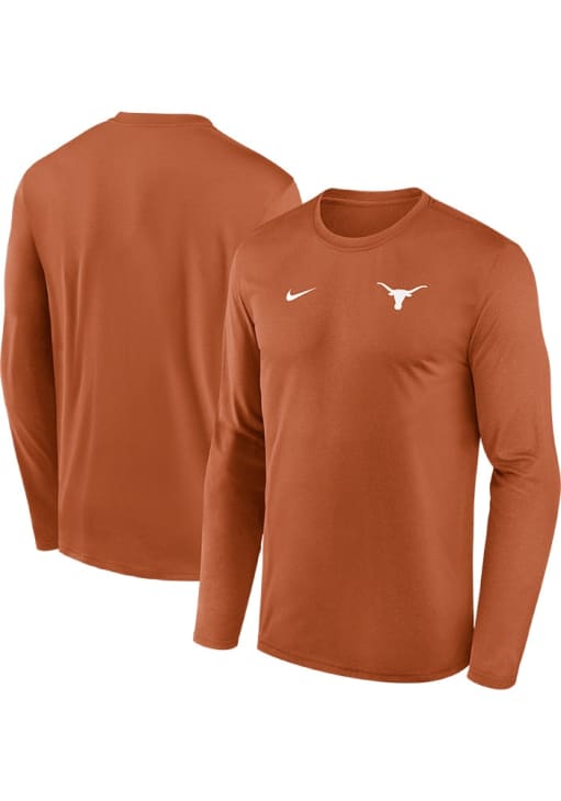 Nike Texas Longhorns Burnt Orange Sideline Legend Long Sleeve T-Shirt