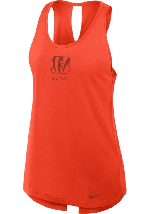 Nike Cincinnati Bengals Womens Orange Primetime Tank Top