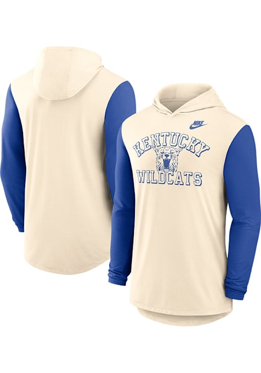 Nike Kentucky Wildcats Mens Natural Legacy Long Sleeve Lightweight Hoodie