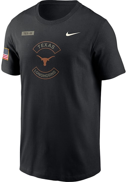 Nike Texas Longhorns Black Military Appreciation Dri-FIT Short Sleeve T Shirt