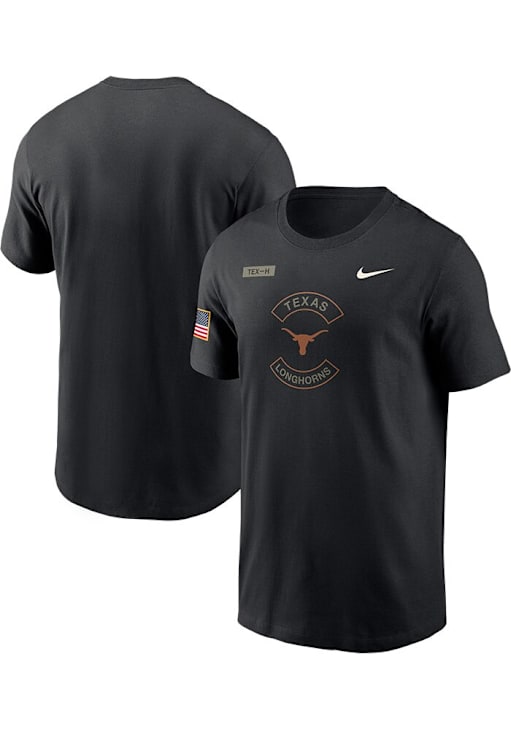 Nike Texas Longhorns Black Military Appreciation Dri-FIT Short Sleeve T Shirt