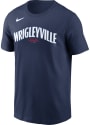 Chicago Cubs Nike City Connect Wordmark T Shirt - Navy Blue