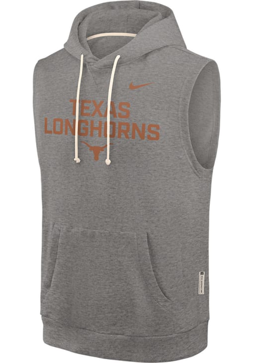 Nike Texas Longhorns Grey Dri-FIT Short Sleeve Hoods