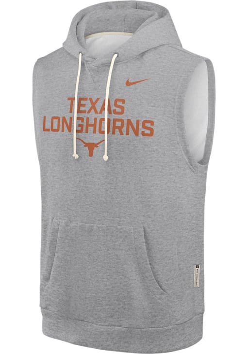 Nike Texas Longhorns Grey Dri-FIT Short Sleeve Hoods