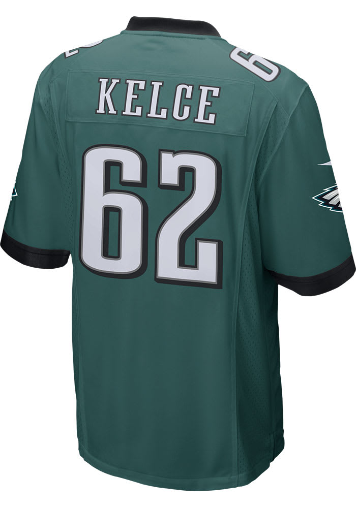 Nike Philadelphia Eagles No62 Jason Kelce Midnight Green Team Color Youth Stitched NFL Vapor Untouchable Limited Jersey