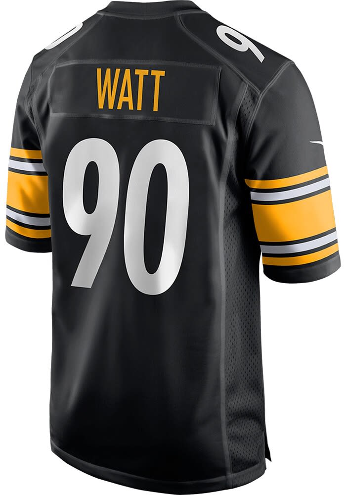 TJ Watt Pittsburgh Steelers BLACK Home Game Jersey - 17321760