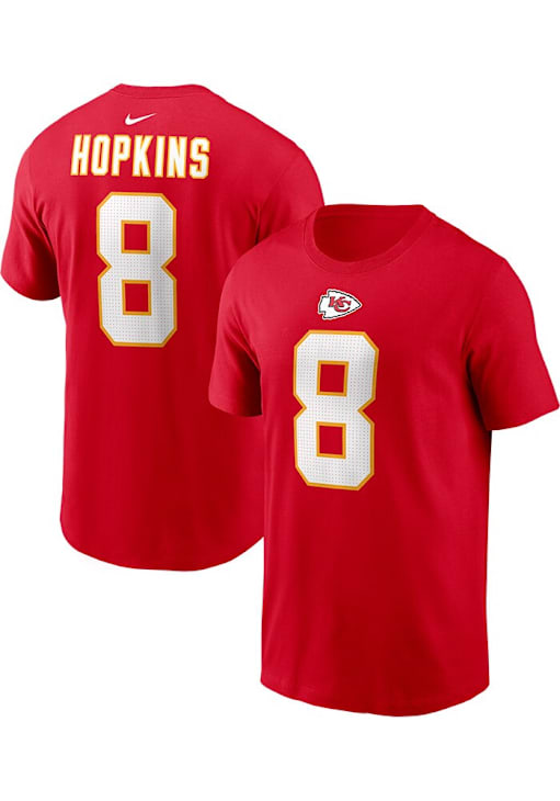 DeAndre Hopkins Kansas City Chiefs Red Home Short Sleeve Player T