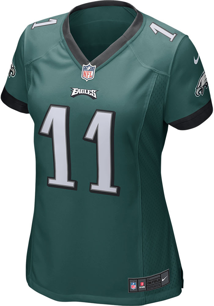 Carson Wentz Womens Philadelphia Eagles MIDNIGHTGREEN Home Game Football Jersey