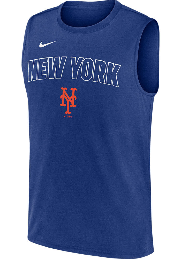 Nike New York Mets Mens Short Sleeve ROYAL Muscle Tank Top