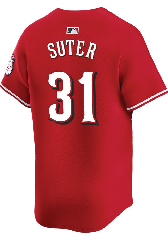 Brent Suter Cincinnati Reds Mens Red Alt 2024 Limited