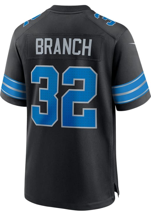 Brian Branch  Nike Detroit Lions Black Alt Game Football Jersey
