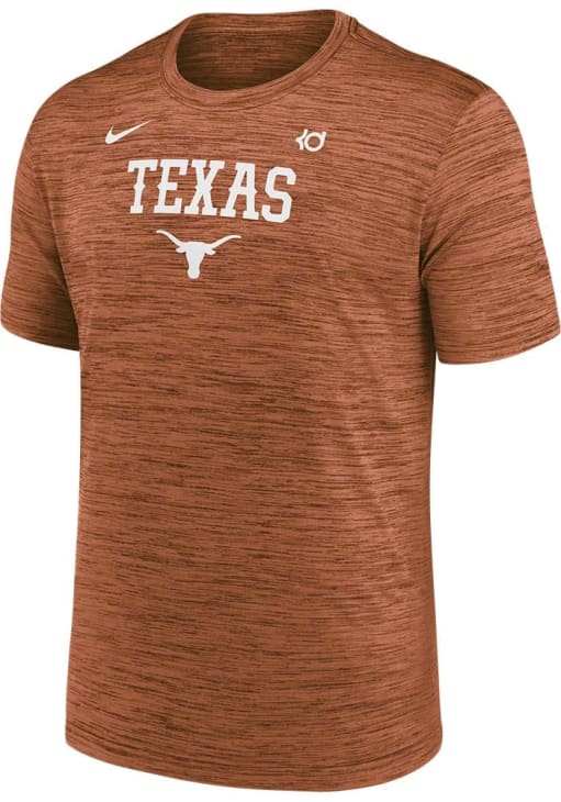 Nike Texas Longhorns Burnt Orange Sideline Velocity Short Sleeve T Shirt