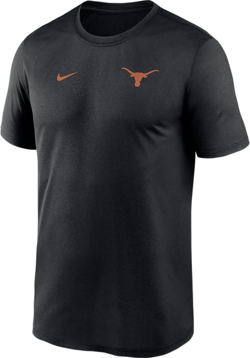 Nike Texas Longhorns Black Sideline Legend Short Sleeve T Shirt