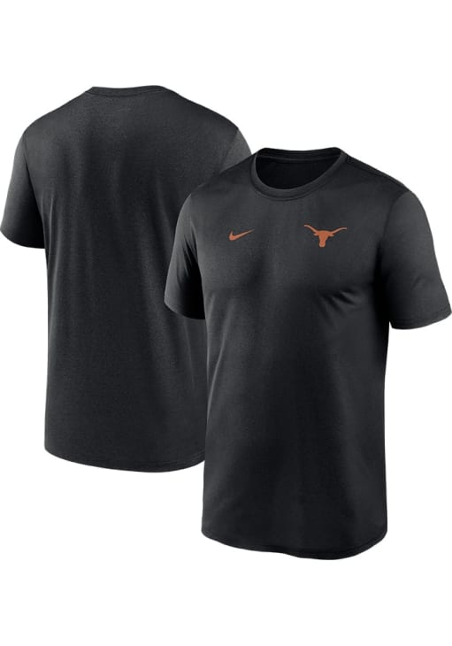 Nike Texas Longhorns Black Sideline Legend Short Sleeve T Shirt