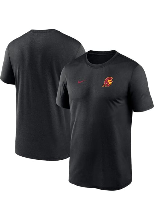 Nike USC Trojans Black Sideline Legend Short Sleeve T Shirt