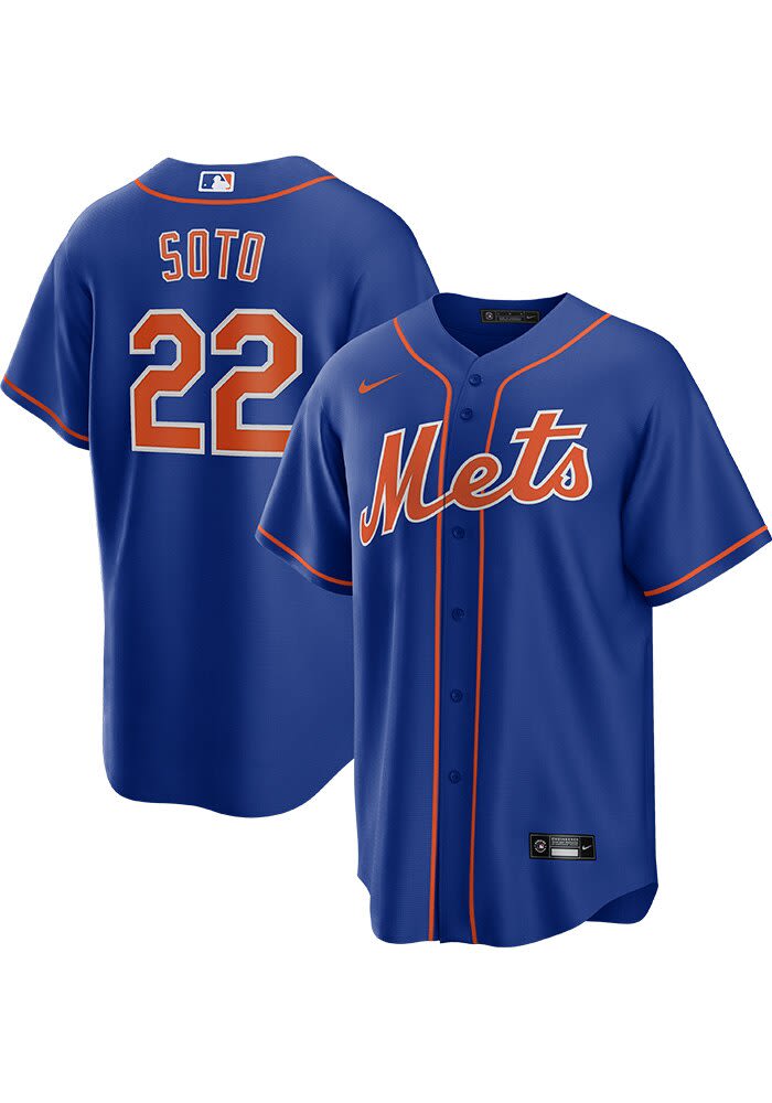 Juan Soto New York Mets Mens Replica ROYAL Alt Jersey - 173218849