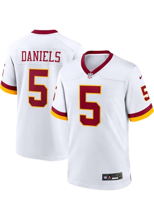 Jayden Daniels  Nike Washington Commanders White Alt Football Jersey