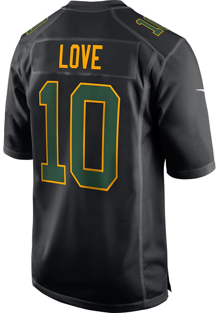 Jordan Love Green Bay Packers BLACK Carbon Jersey - 173218998