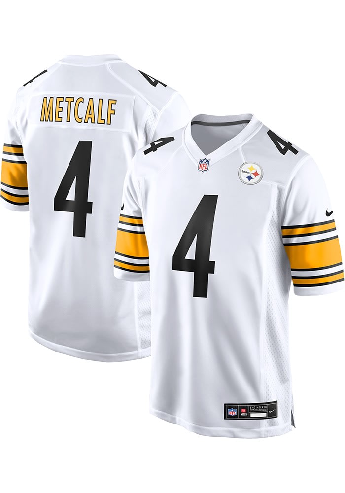 DK Metcalf Pittsburgh Steelers White Road Jersey - 173219162