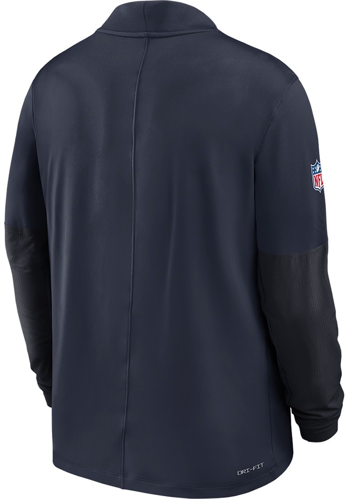 Nike Chicago Bears Mens NAVY Sideline Pullover - 173219616