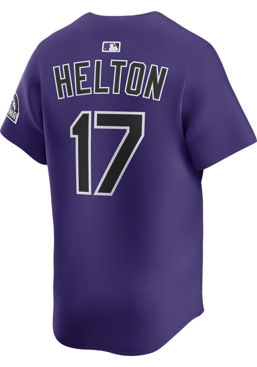 Todd Helton Nike Colorado Rockies Mens Purple Alternate Limited Baseball Jersey