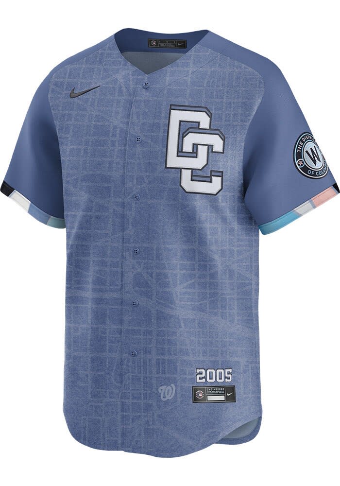 CJ Abrams Washington Nationals Mens BLUE City Connect Limited