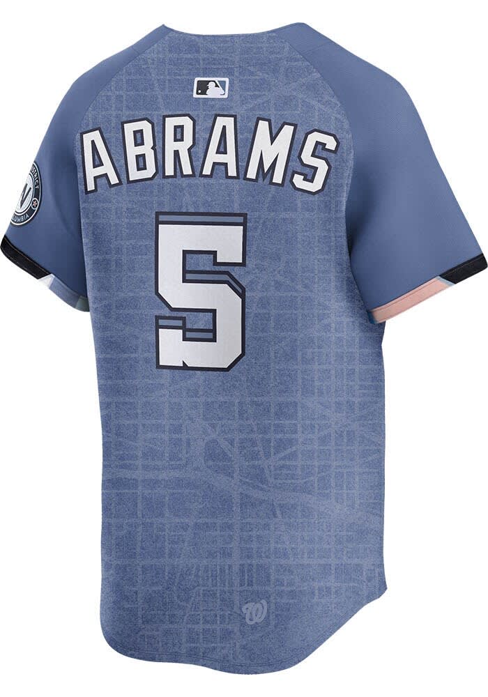 CJ Abrams Washington Nationals Mens BLUE City Connect Limited