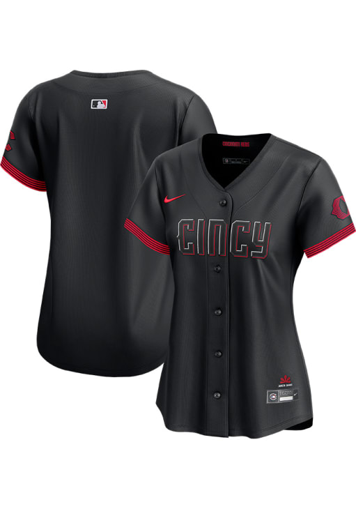 Nike Cincinnati Reds Womens BLACK City Connect Limited Baseball