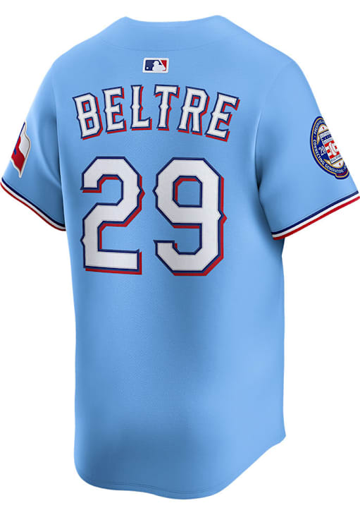 Adrian Beltre Texas Rangers Mens LIGHT BLUE Cooperstown Limited