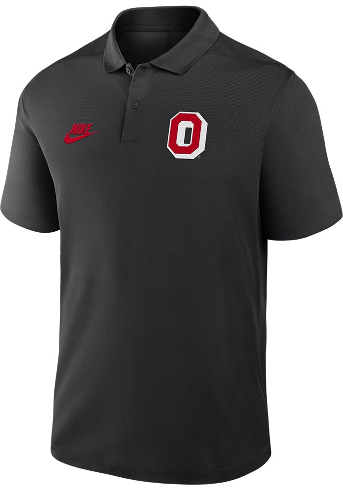 【ほま】Nike ゴルフ ポロシャツ Ohio State Nike Ohio State Buckeyes Mens Victory Vintage Logo BLACK