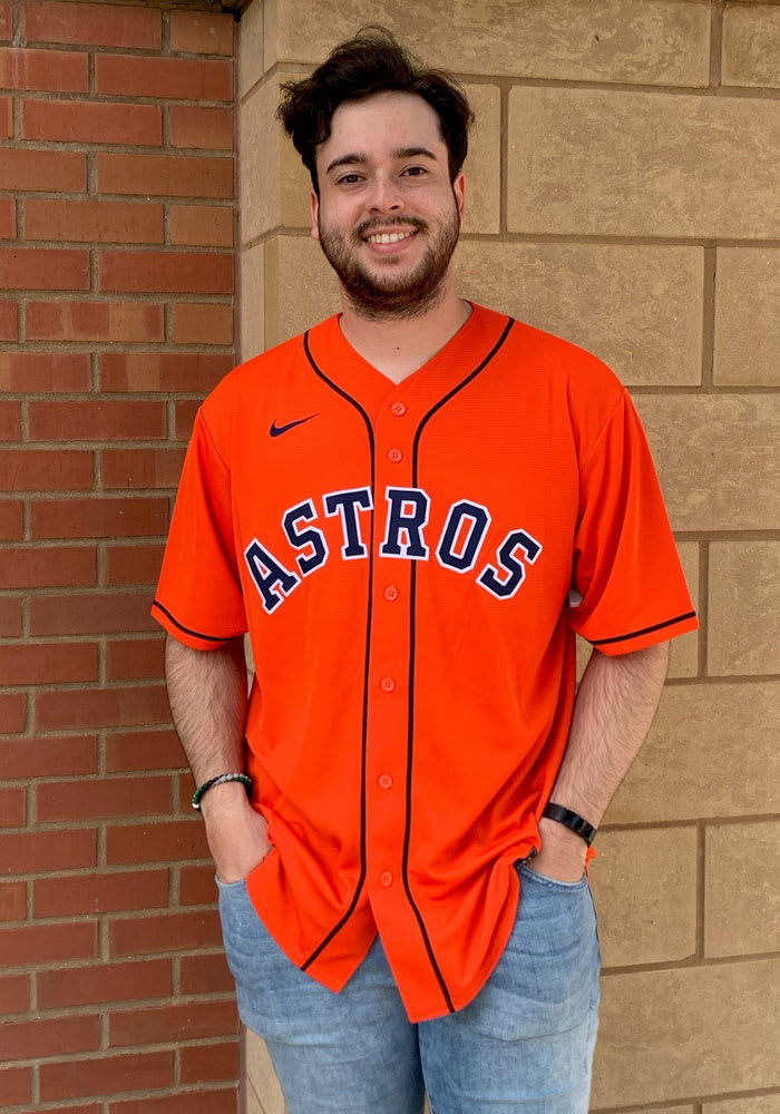 Houston Astros Mens Nike Replica Alt Jersey Orange