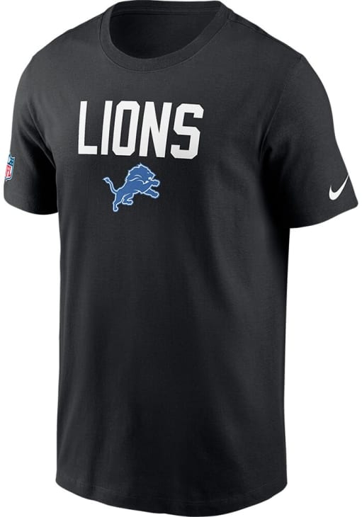 Nike Detroit Lions Black Sideline Short Sleeve T Shirt