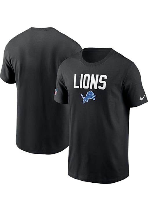 Nike Detroit Lions Black Sideline Short Sleeve T Shirt