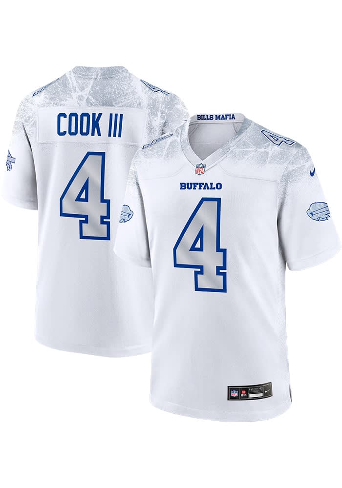 James Cook Buffalo Bills White Alt Game Jersey - 173220282