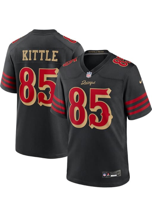 George Kittle  Nike San Francisco 49ers Black Alt Game Football Jersey