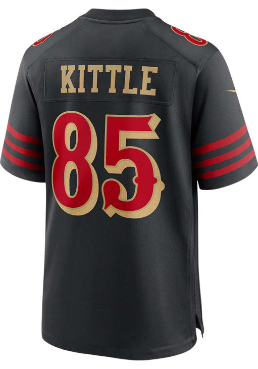 George Kittle  Nike San Francisco 49ers Black Alt Game Football Jersey