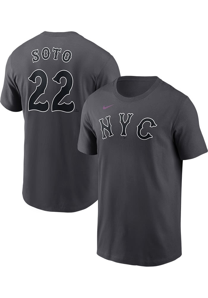 Juan Soto New York Mets GREY City Connect Short Sleeve Player T