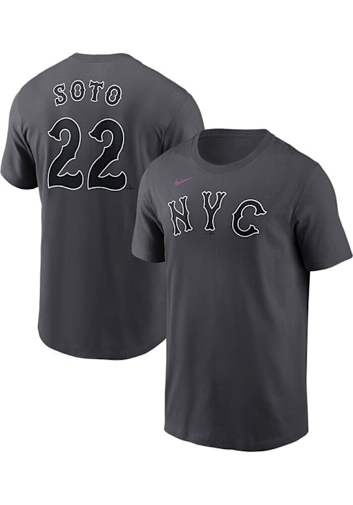 Juan Soto New York Mets GREY City Connect Short Sleeve Player T