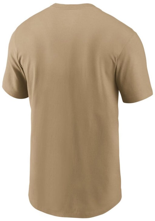 Nike Green Bay Packers Tan Rewind Essential Short Sleeve T Shirt