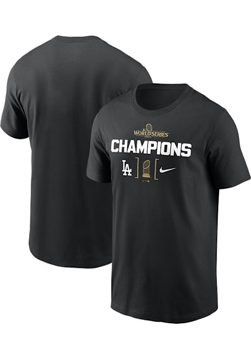 Nike Los Angeles Dodgers BLACK 2024 WS Champion 2 Short Sleeve T  