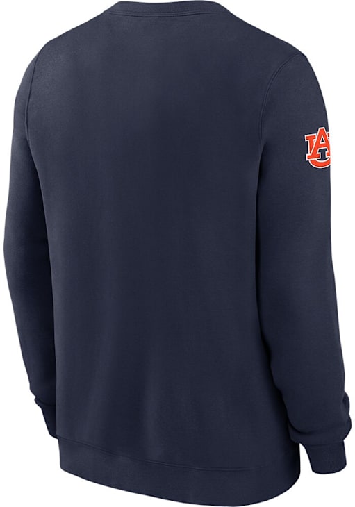 Auburn Tigers Mens NAVY 1991 Flat Name Mascot Long Sleeve Fashion Sweatshirt - 1970692