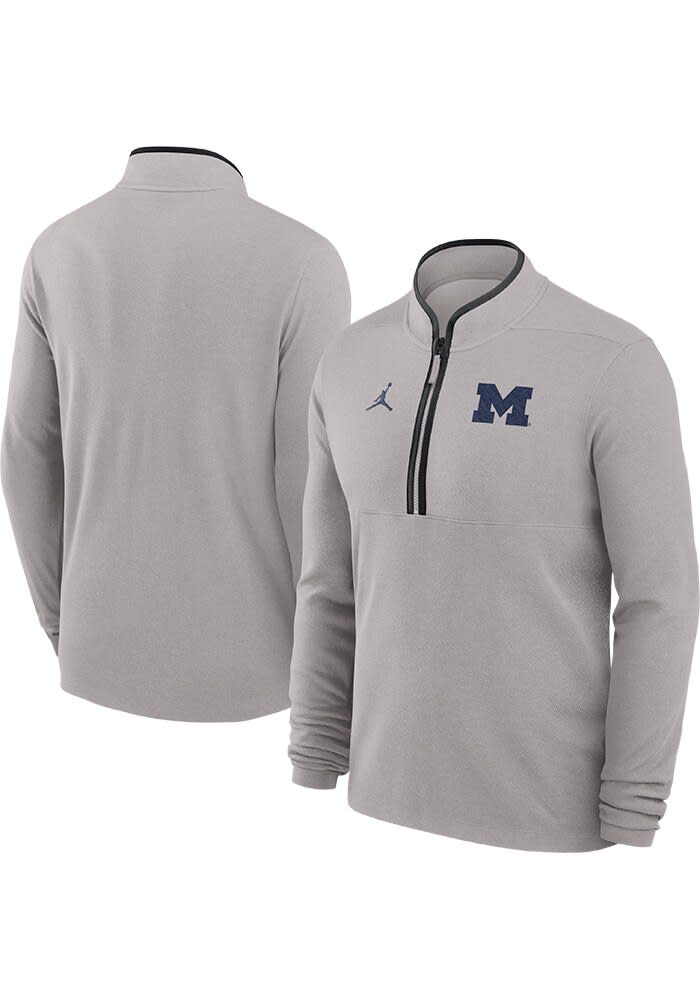 Nike Michigan Wolverines Mens GREY Victory Pullover - 173220707